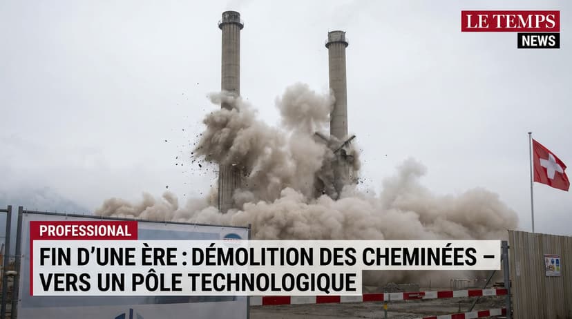 End of an Era: Valais Refinery Chimneys Demolished to Make Way for Tech Hub