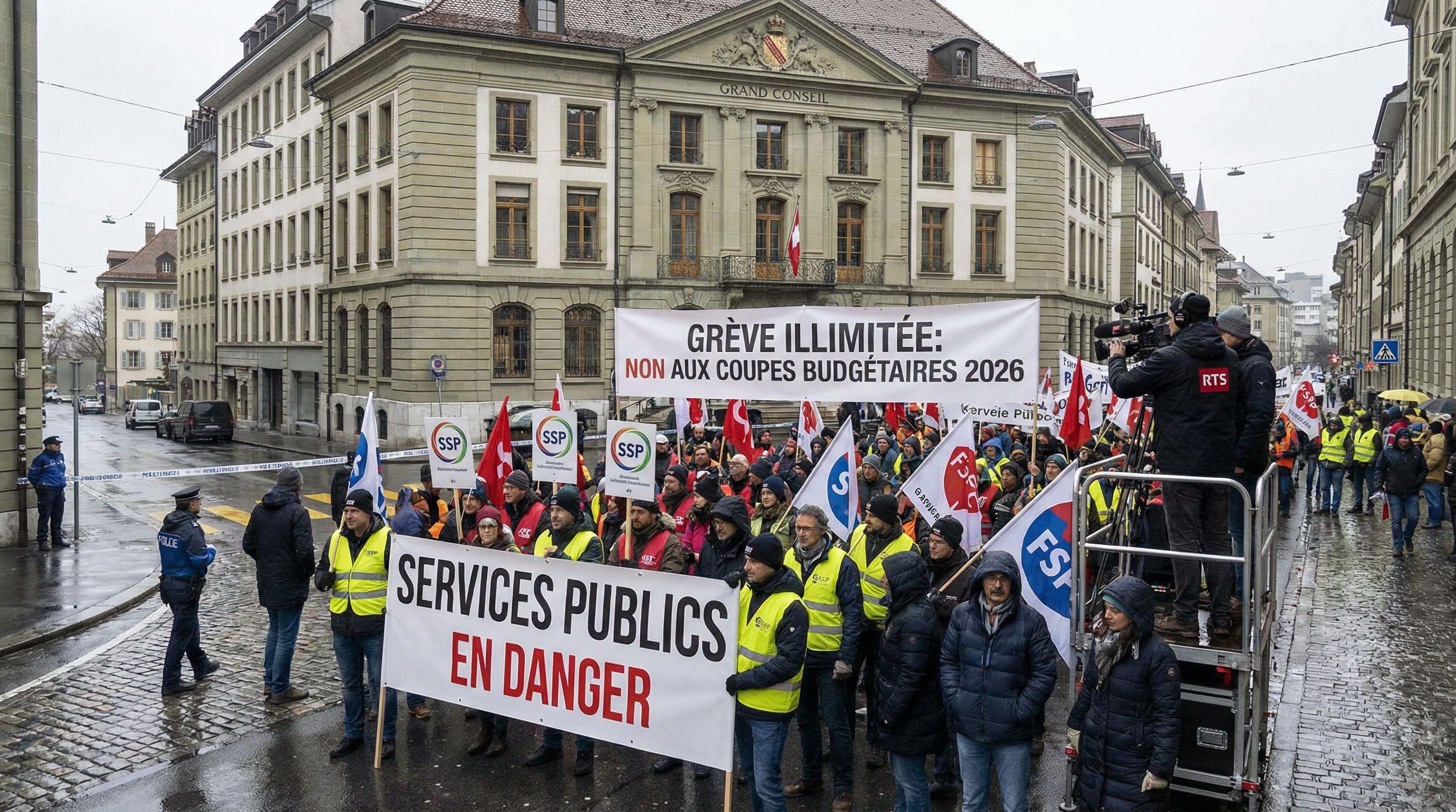 Vaud Civil Servants Escalate Protests with 'Endless Strike' Over Budget Cuts