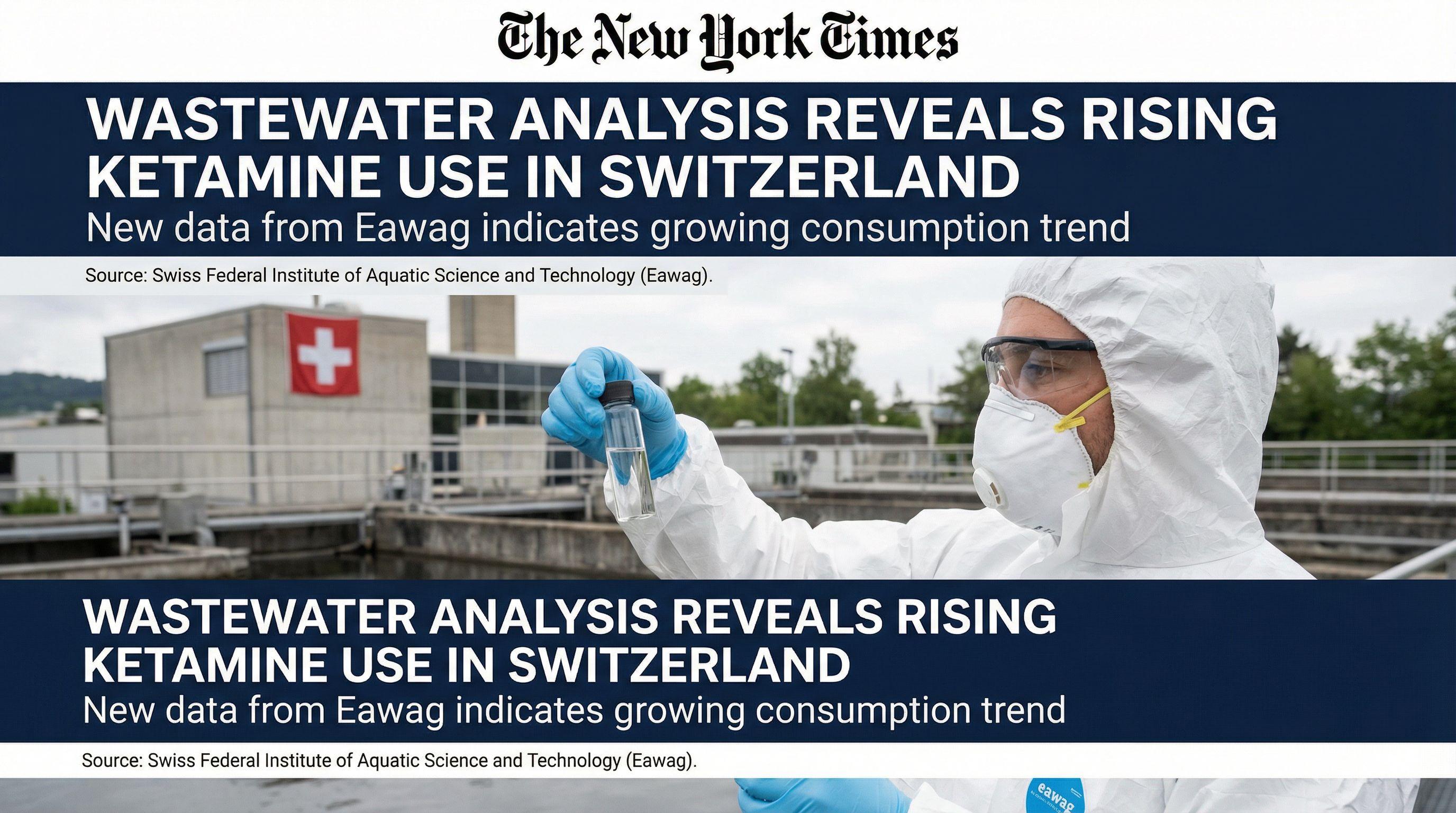 Wastewater Analysis Reveals Rising Ketamine Use in Switzerland