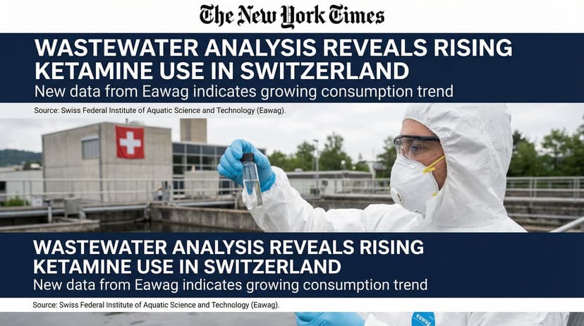 Wastewater Analysis Reveals Rising Ketamine Use in Switzerland
