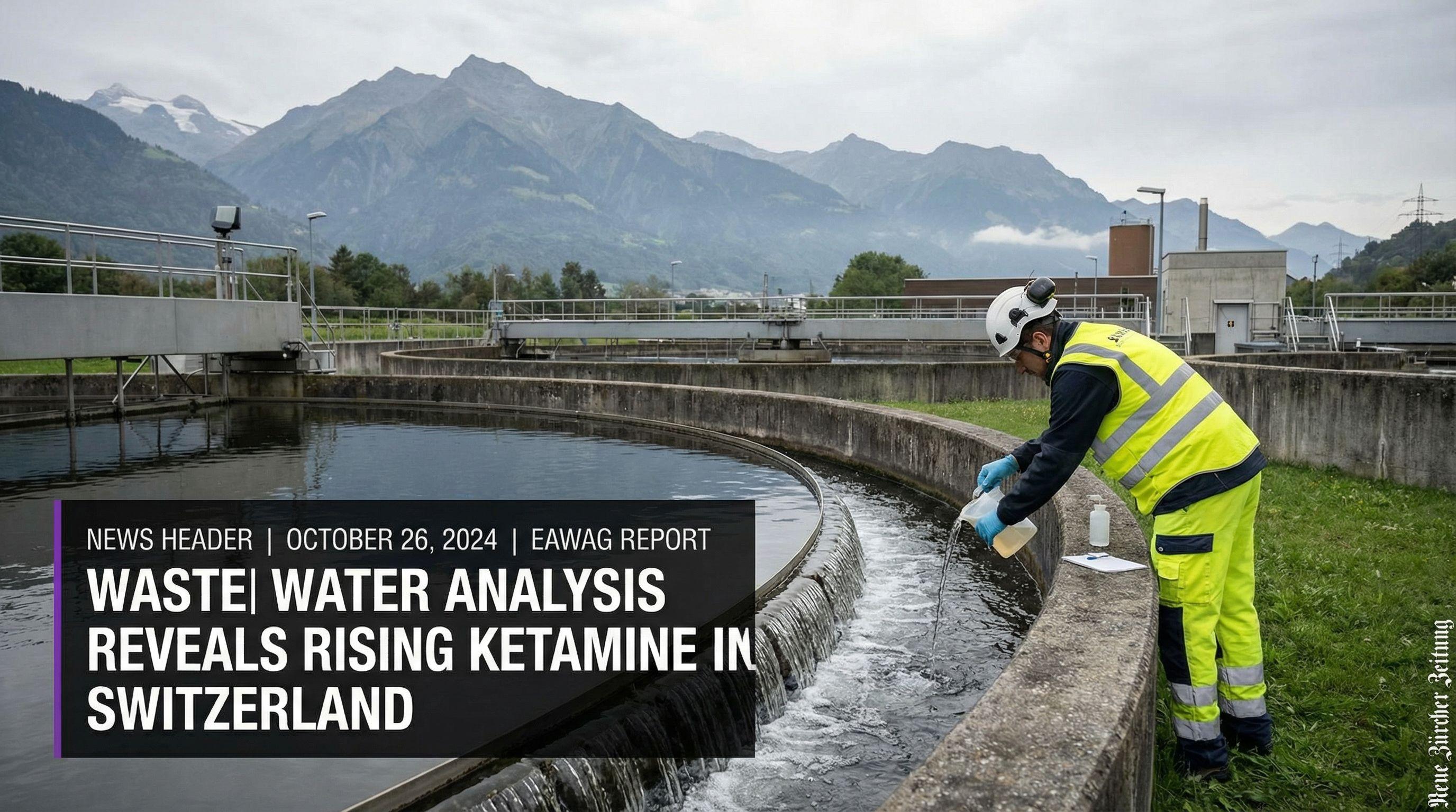 Wastewater Analysis Reveals Rising Ketamine Use in Switzerland