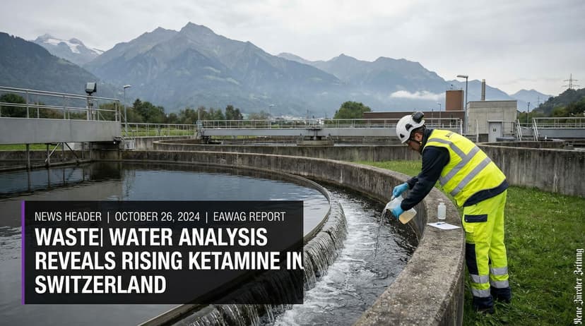 Wastewater Analysis Reveals Rising Ketamine Use in Switzerland