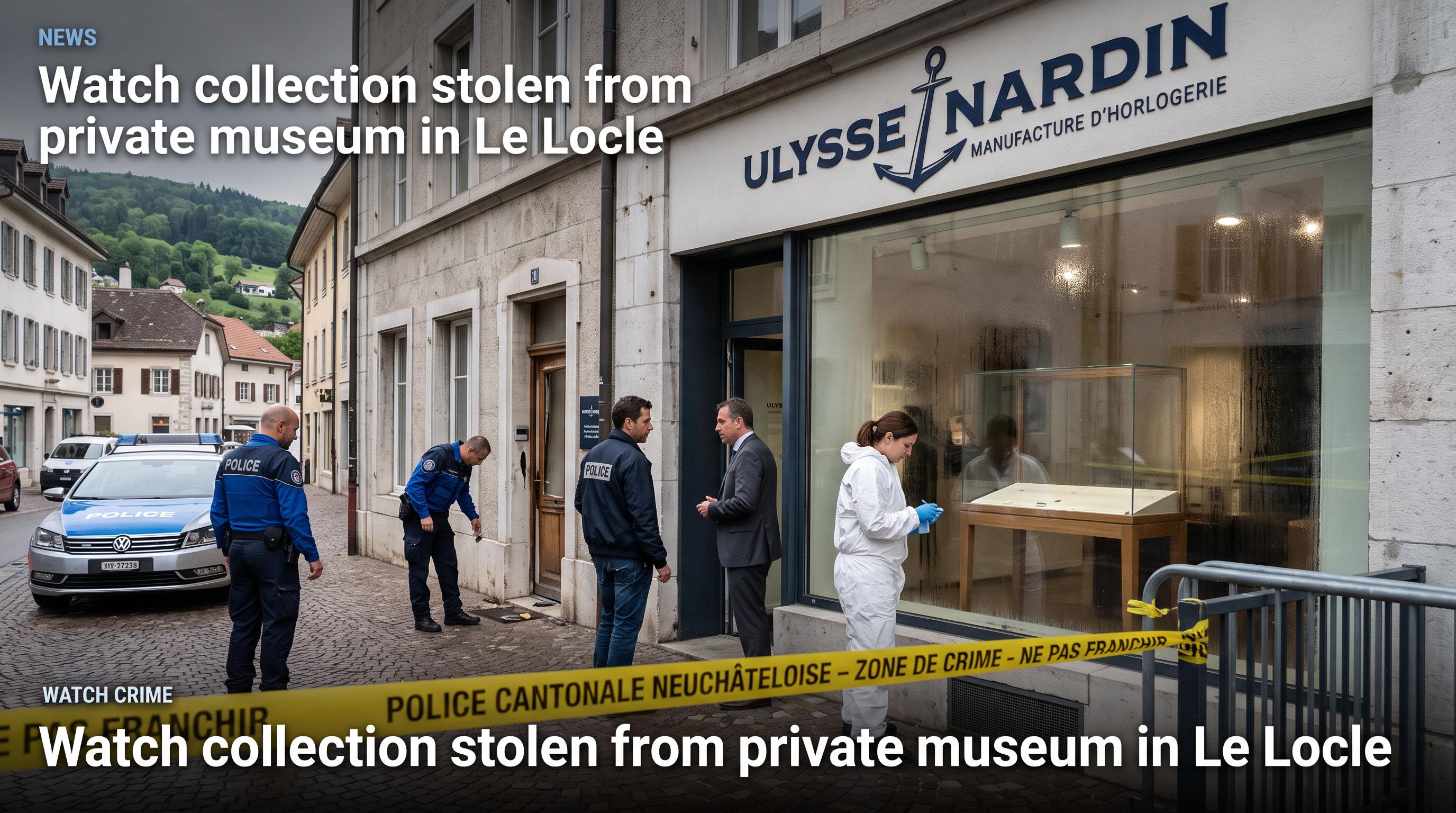 Watch collection stolen from private museum in Le Locle