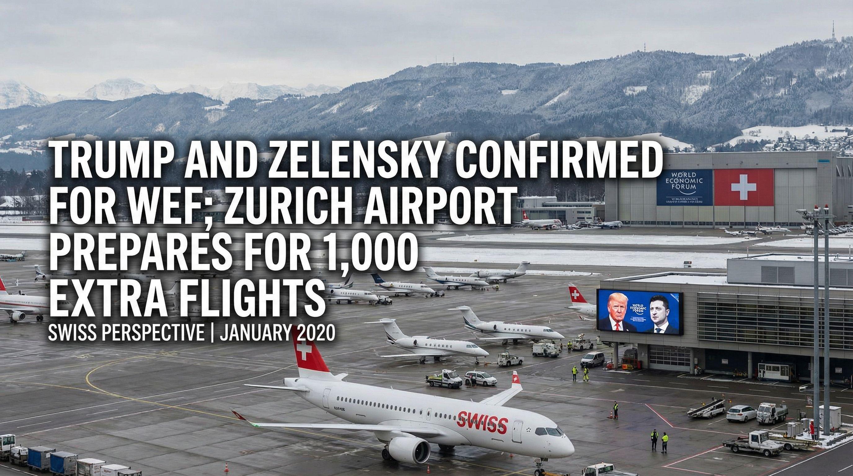 Trump and Zelensky Confirmed for WEF; Zurich Airport Prepares for 1,000 Extra Flights