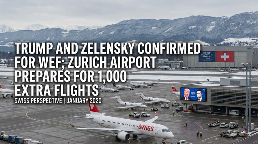 Trump and Zelensky Confirmed for WEF; Zurich Airport Prepares for 1,000 Extra Flights