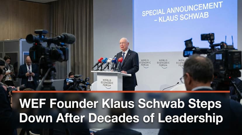WEF Founder Klaus Schwab Steps Down After Decades of Leadership