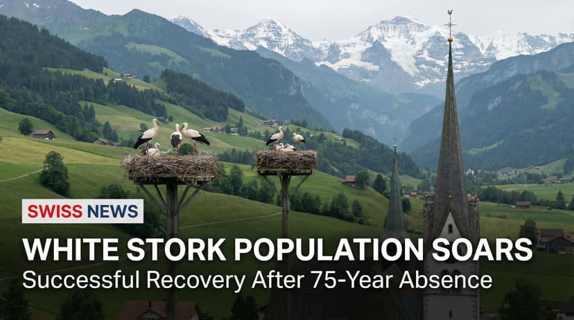 White Stork Population Soars in Switzerland After 75-Year Absence
