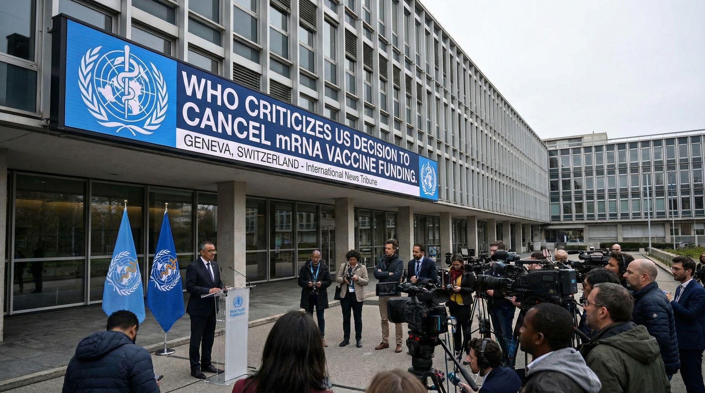 WHO criticizes US decision to cancel mRNA vaccine funding