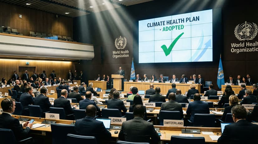 WHO members endorse global climate health initiative in Geneva