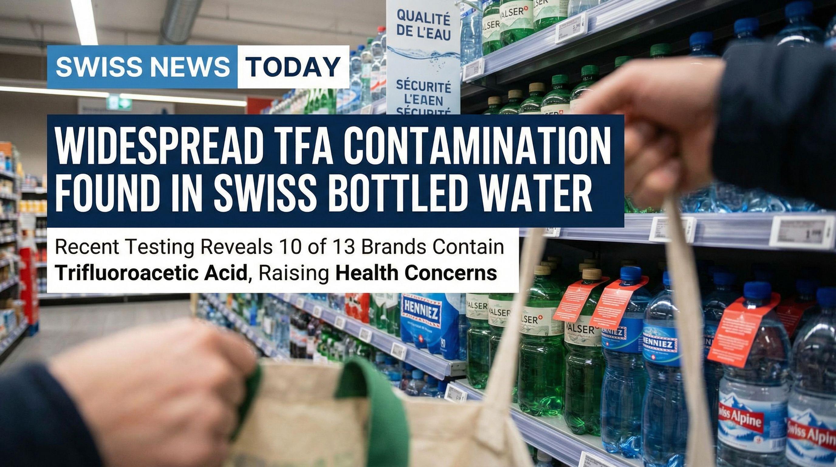 Widespread TFA contamination found in Swiss bottled water