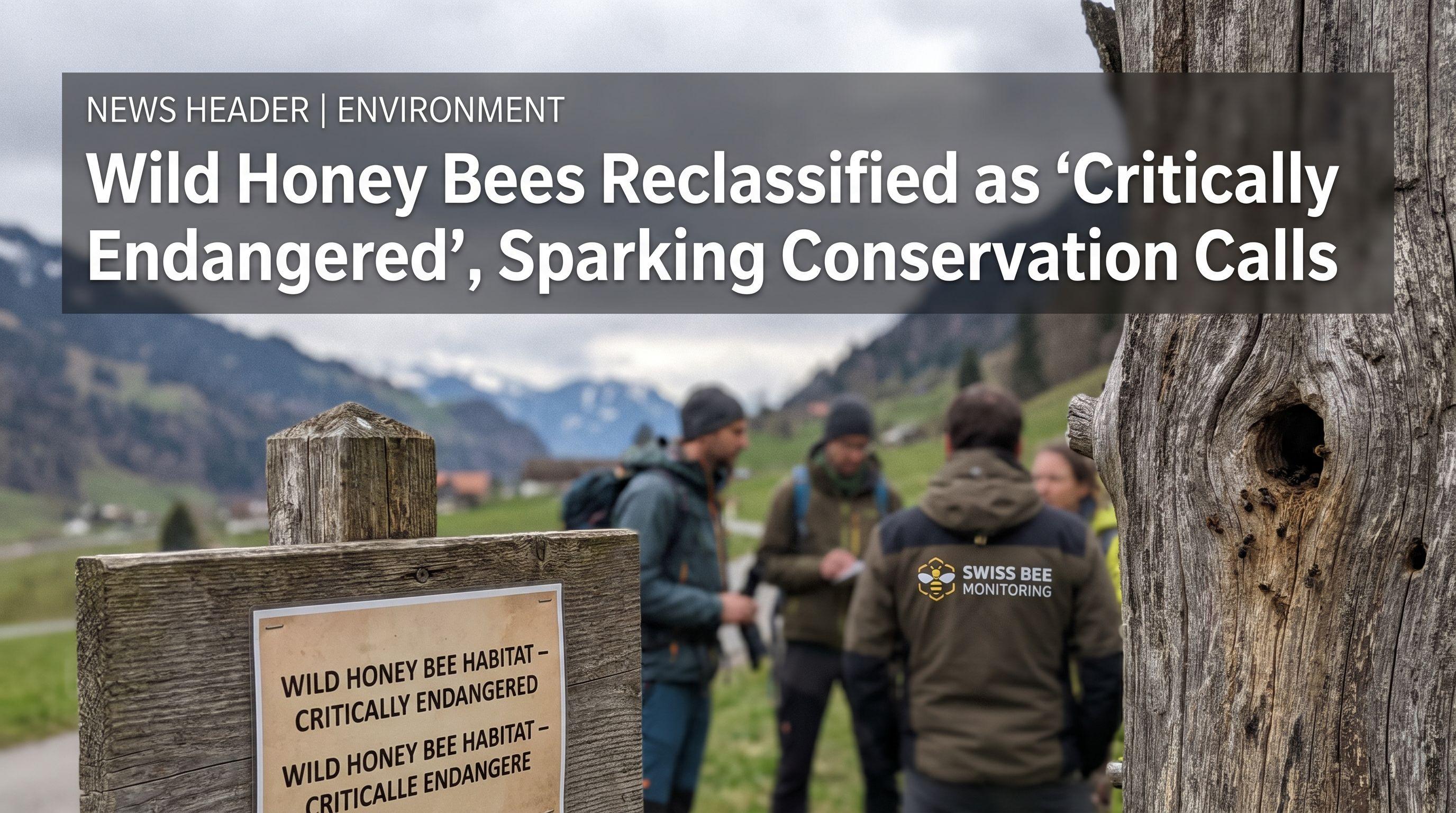 Wild Honey Bees Reclassified as 'Critically Endangered', Sparking Conservation Calls