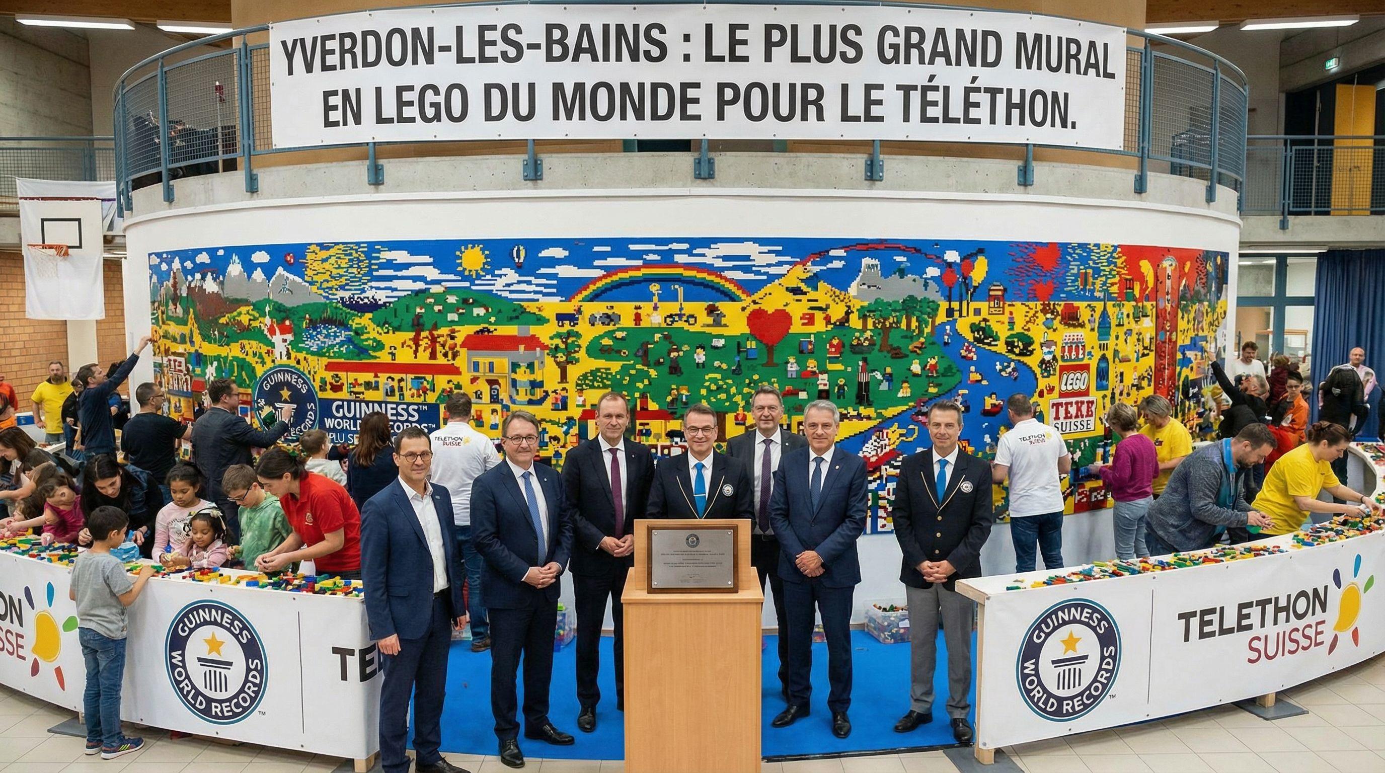 Yverdon-les-Bains Builds World's Largest Lego Mural for Charity