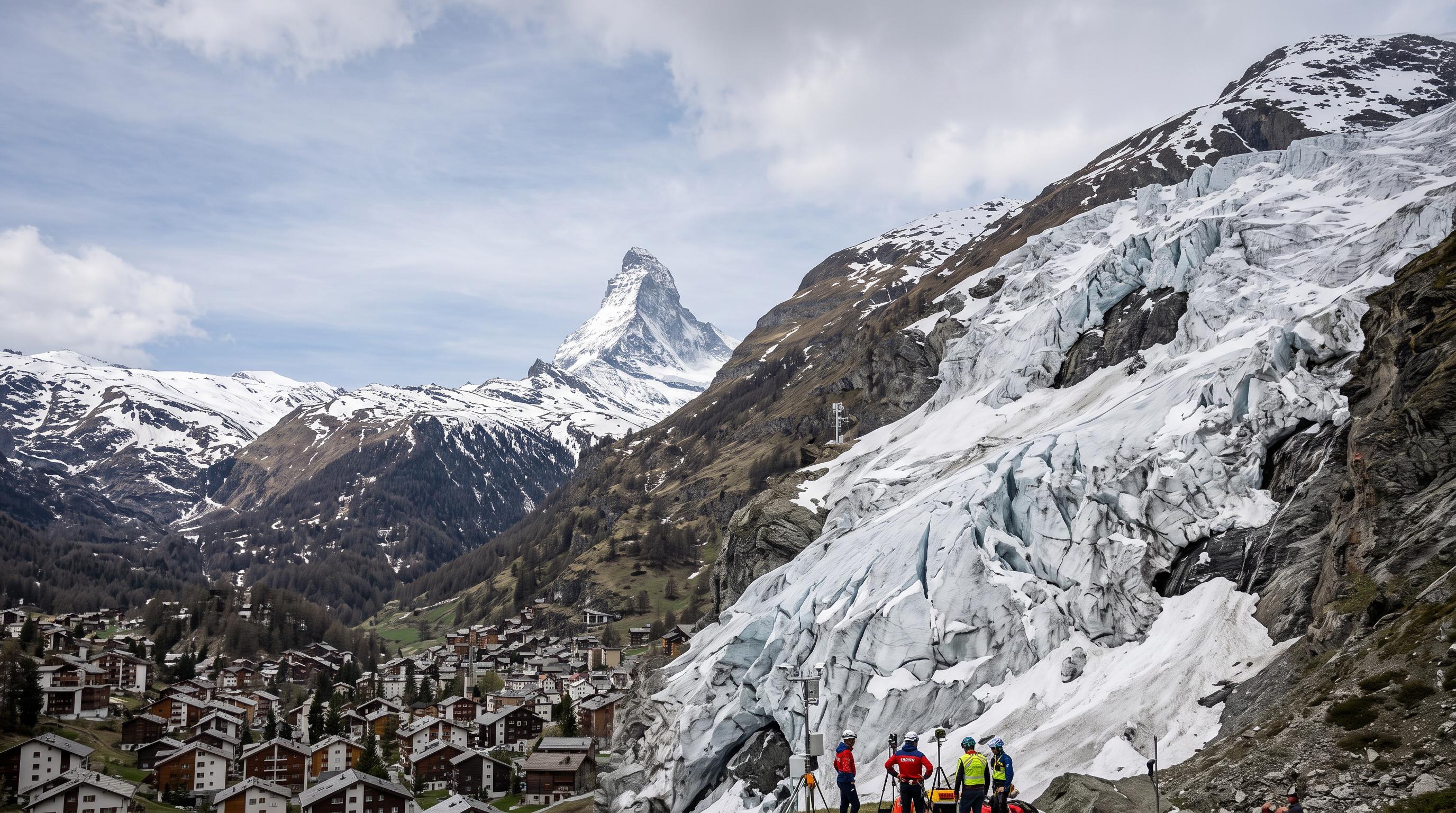 Unstable glacier near Zermatt puts alpine communities on alert