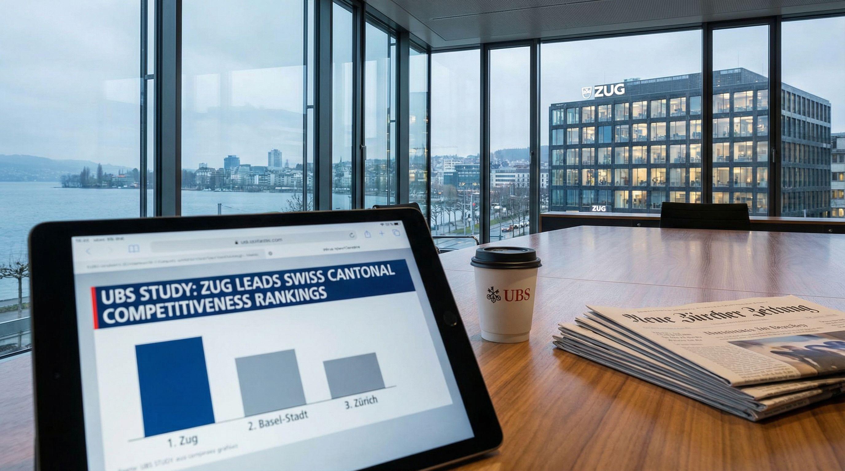Zug Leads Swiss Cantonal Competitiveness Rankings