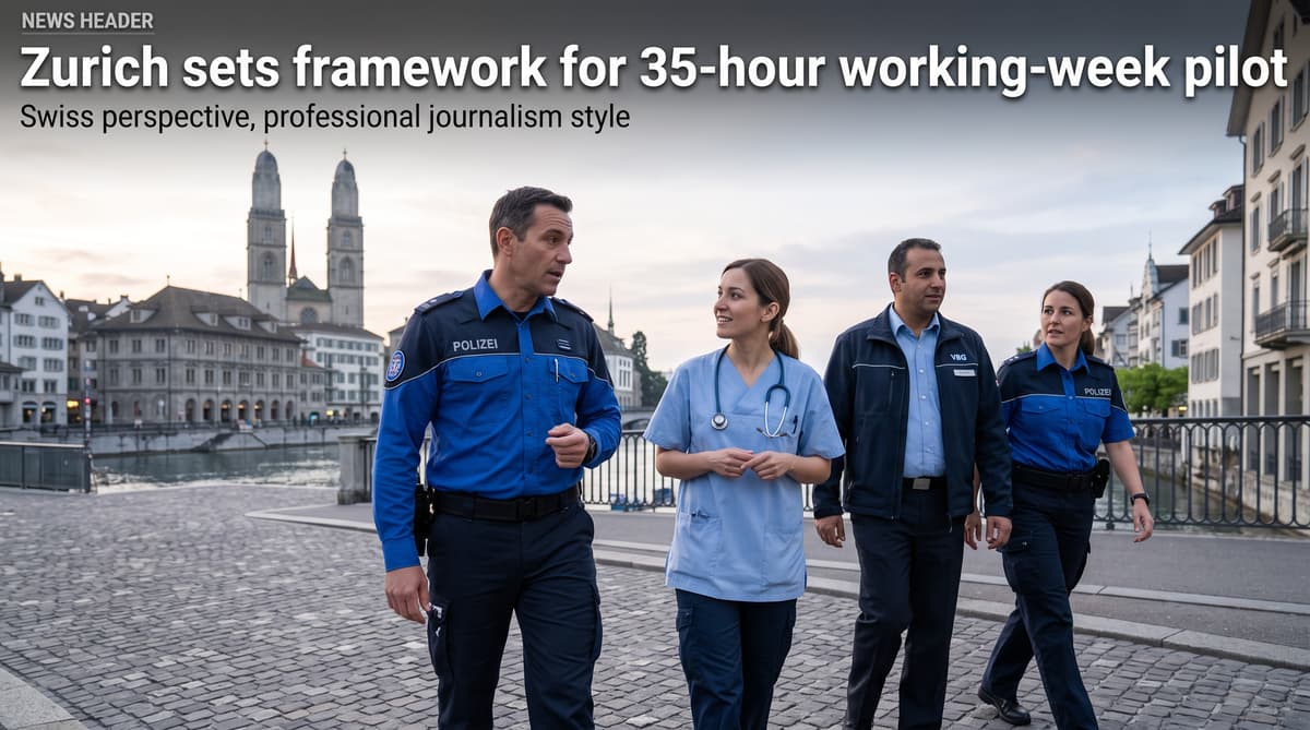 Zurich sets framework for 35-hour working-week pilot