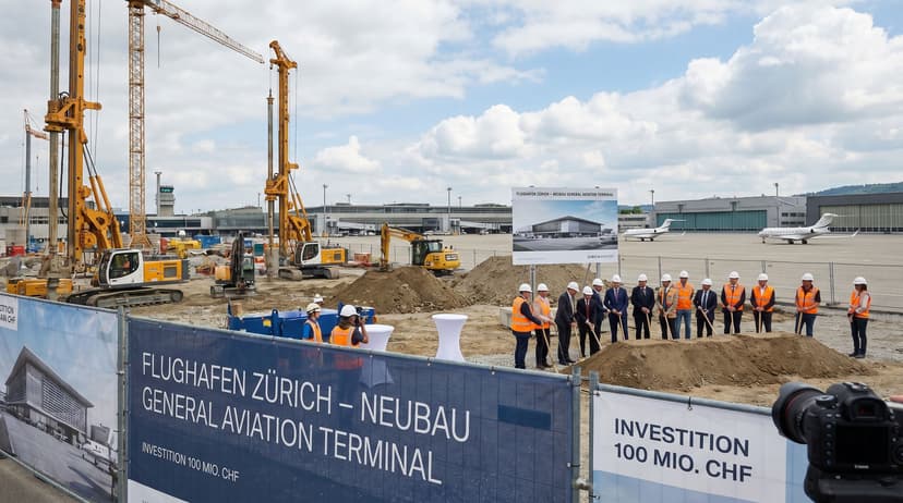 Zurich Airport Begins Construction on CHF 100 Million Private Jet Terminal
