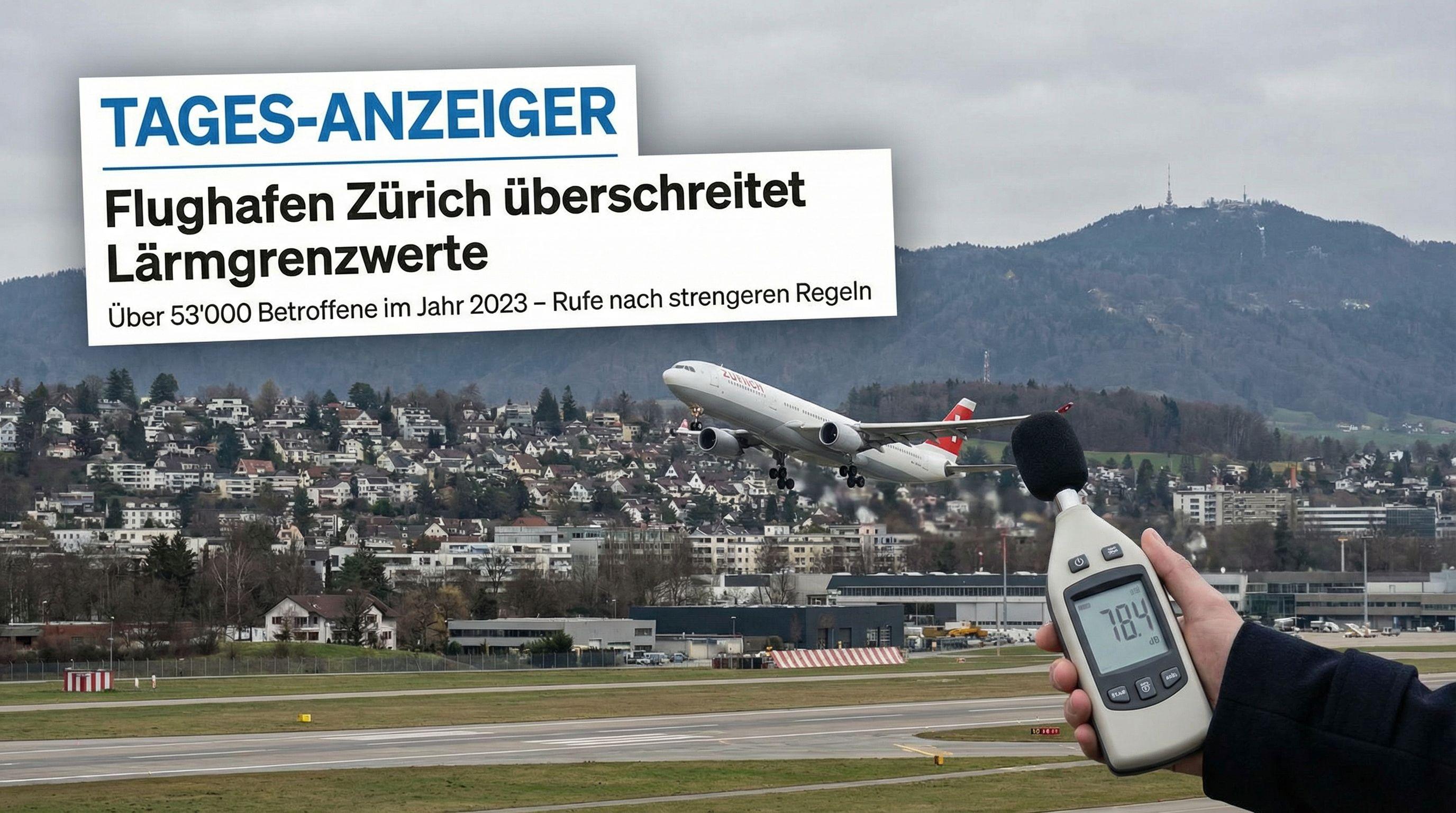 Zurich Airport Exceeds Noise Pollution Limits