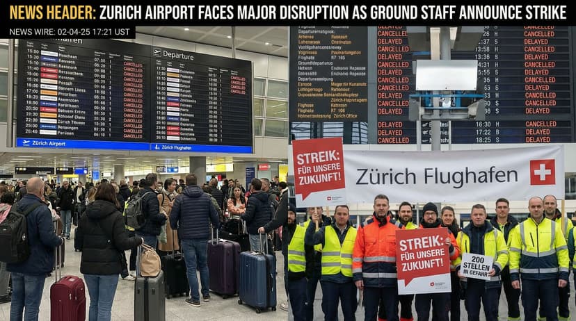 Zurich Airport Faces Major Disruption as Ground Staff Announce Strike
