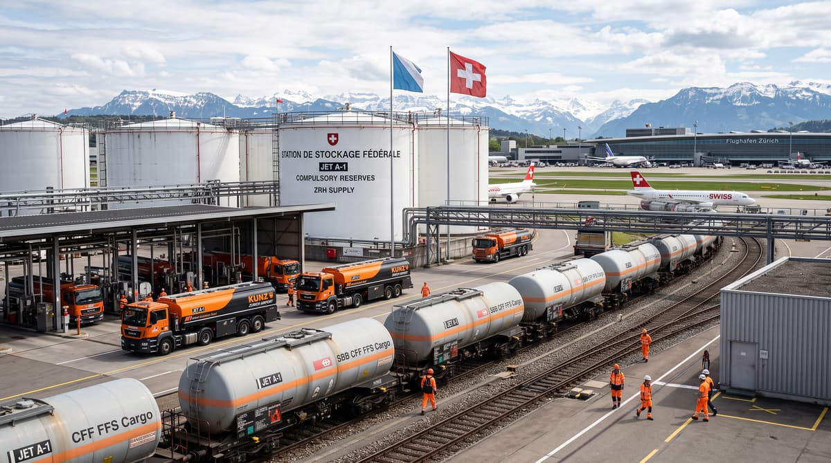 Switzerland releases jet-fuel reserves to protect Zurich Airport supplies