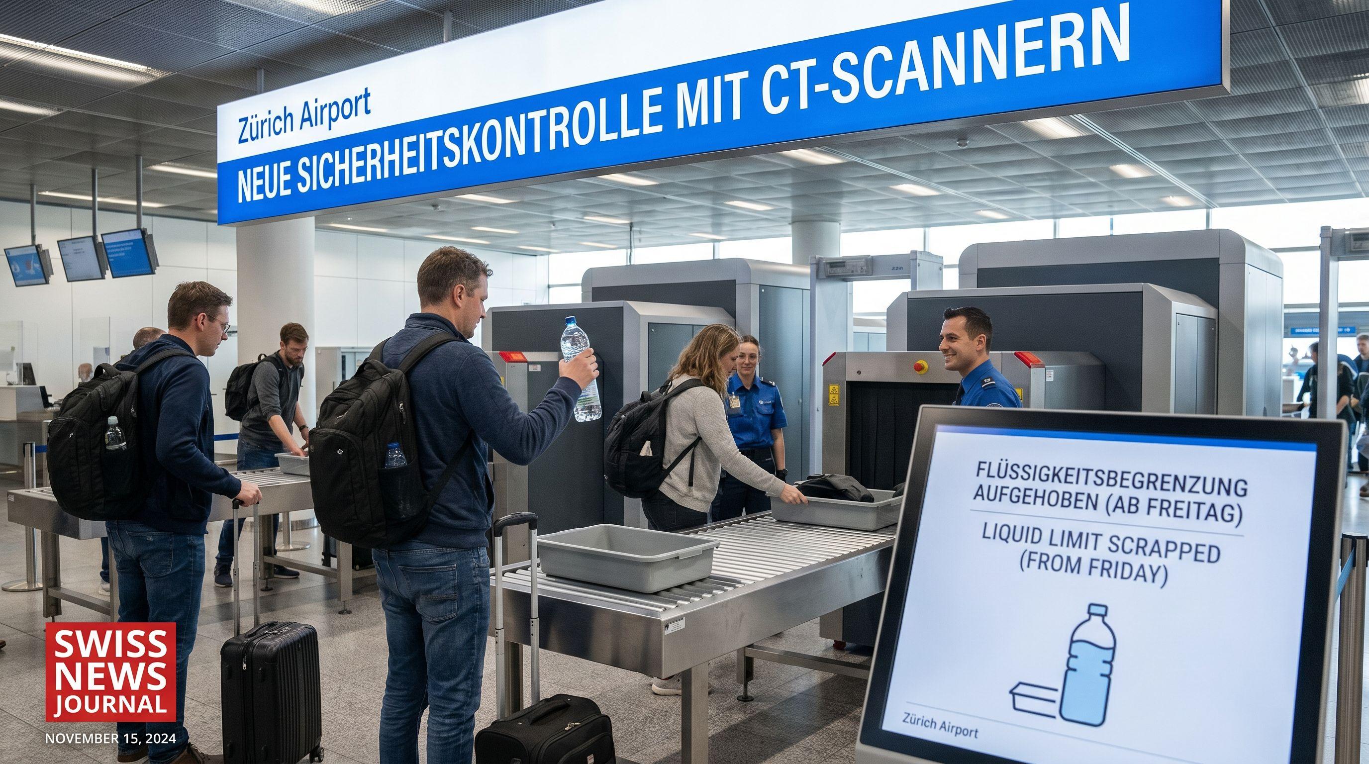 Zurich Airport Scraps 100ml Liquid Limit in Hand Luggage with New CT Scanners