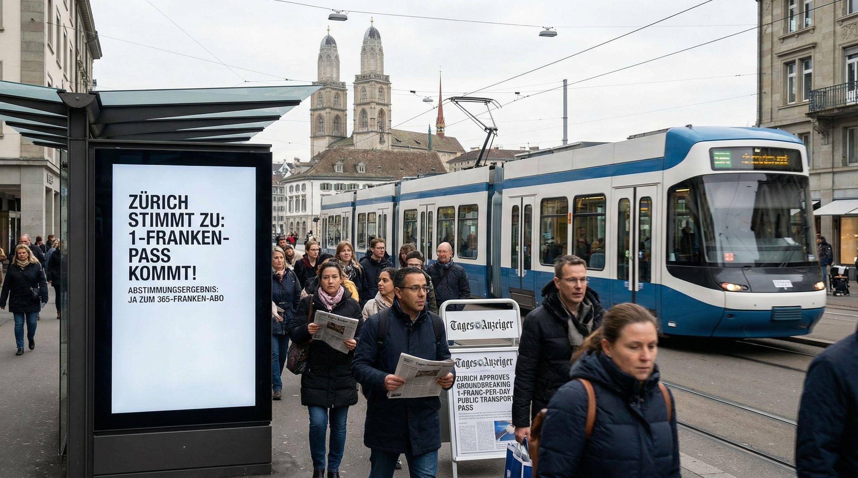 Zurich Approves Groundbreaking 1-Franc-Per-Day Public Transport Pass