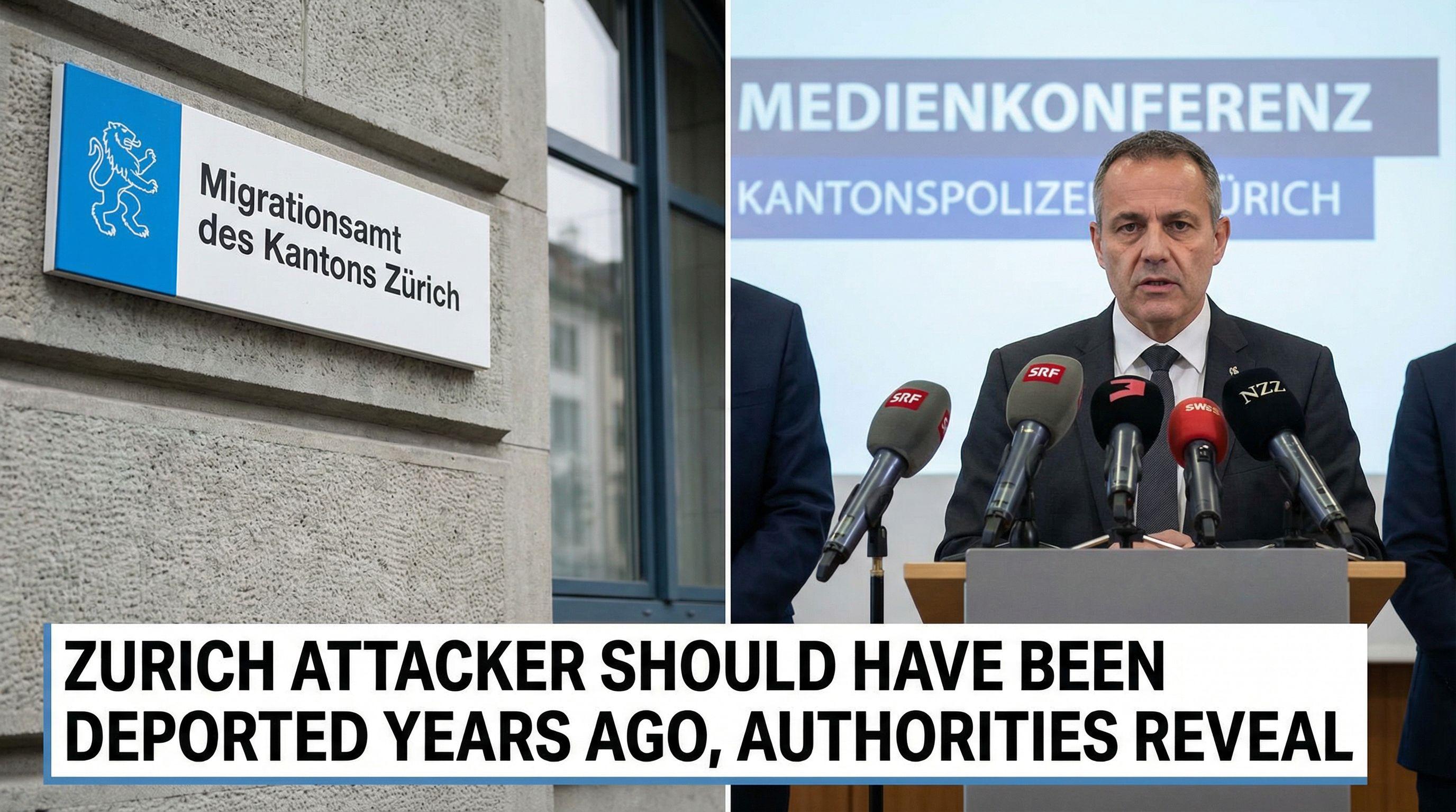 Zurich Attacker Should Have Been Deported Years Ago, Authorities Reveal