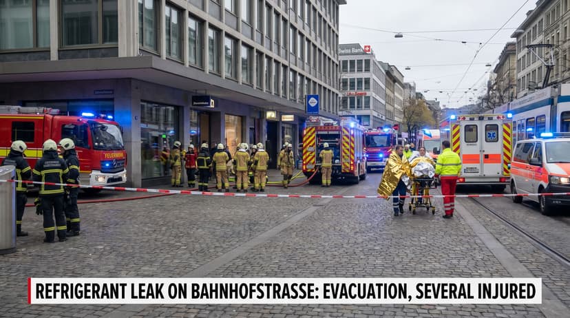 Refrigerant Leak on Zurich's Bahnhofstrasse Injures Several, Forces Evacuation