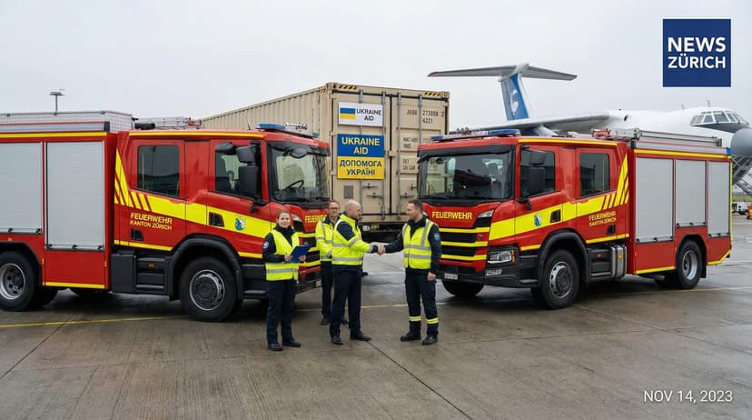 Canton Zurich Donates Fire Engines to Aid Emergency Services in Ukraine
