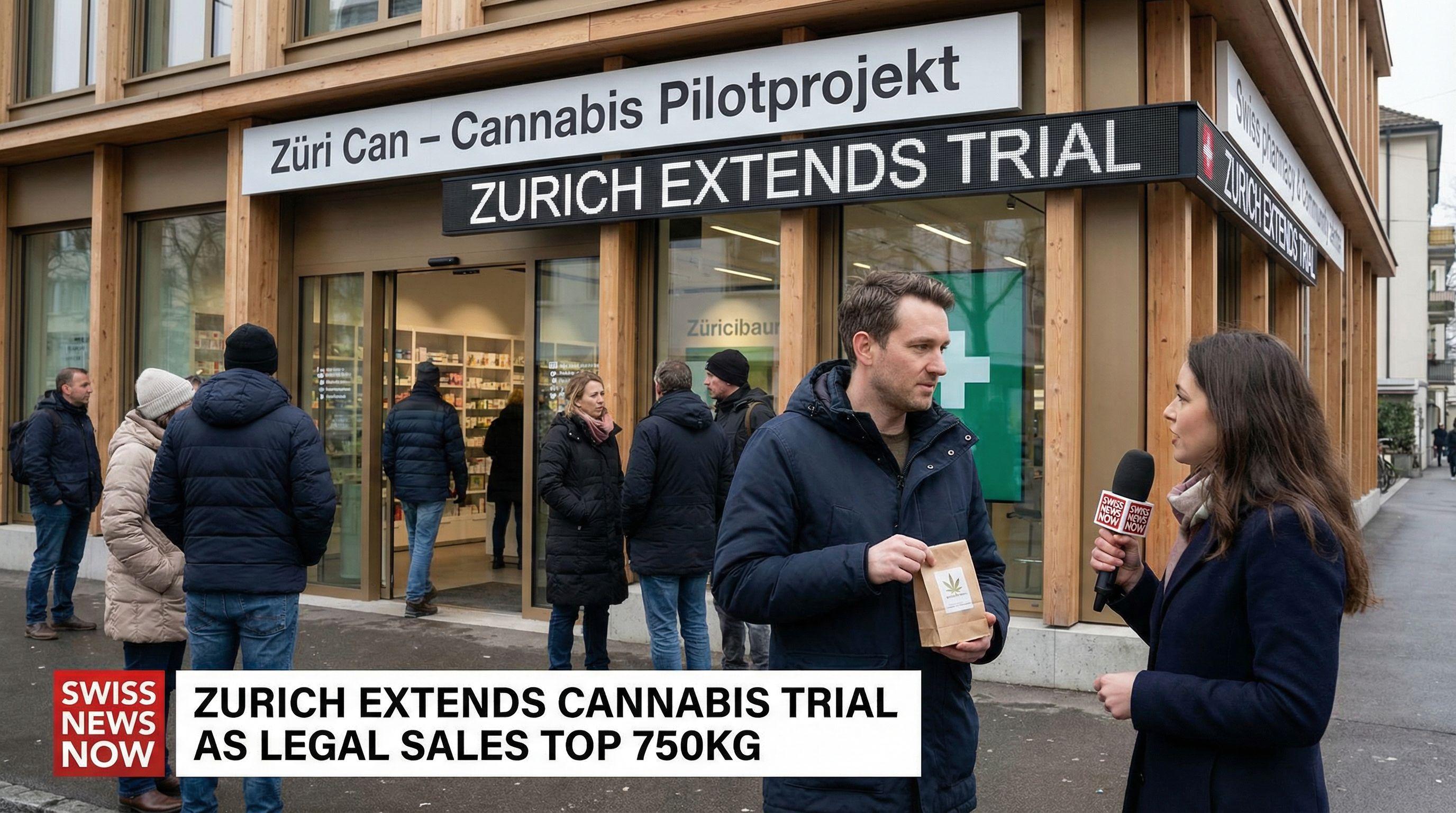 Zurich Extends Cannabis Trial as Legal Sales Top 750kg