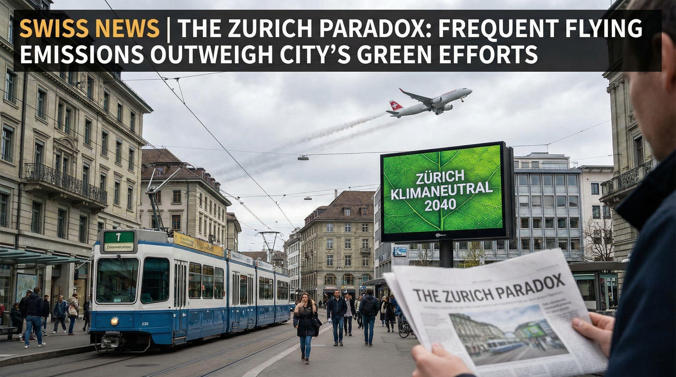 The Zurich Paradox: Frequent Flying Emissions Outweigh City's Green Efforts