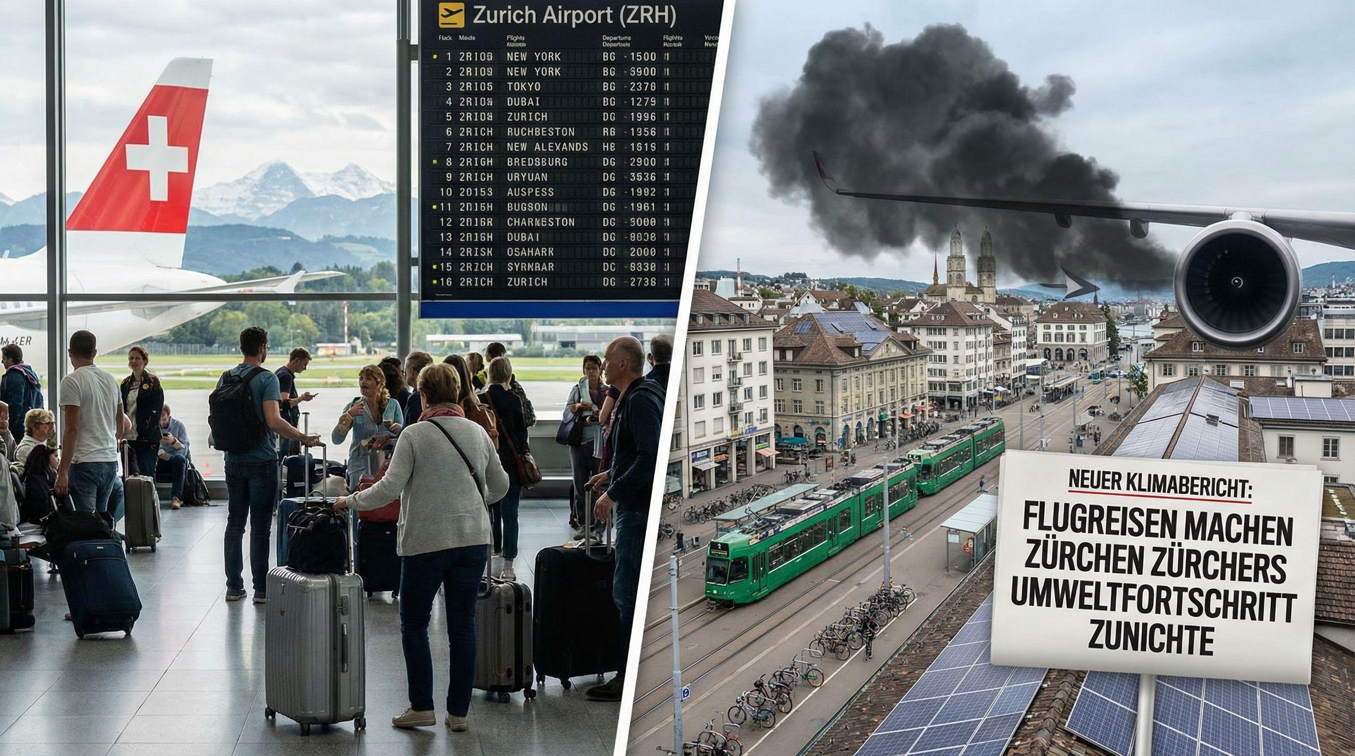 Frequent Flying by Zurich Residents Wipes Out City's Green Gains, Report Finds