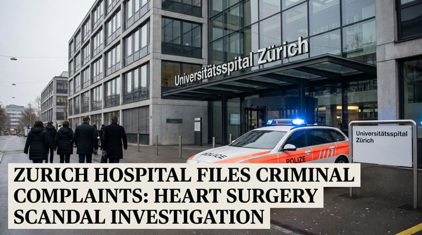 Zurich University Hospital Files Criminal Complaints Over Heart Surgery Scandal