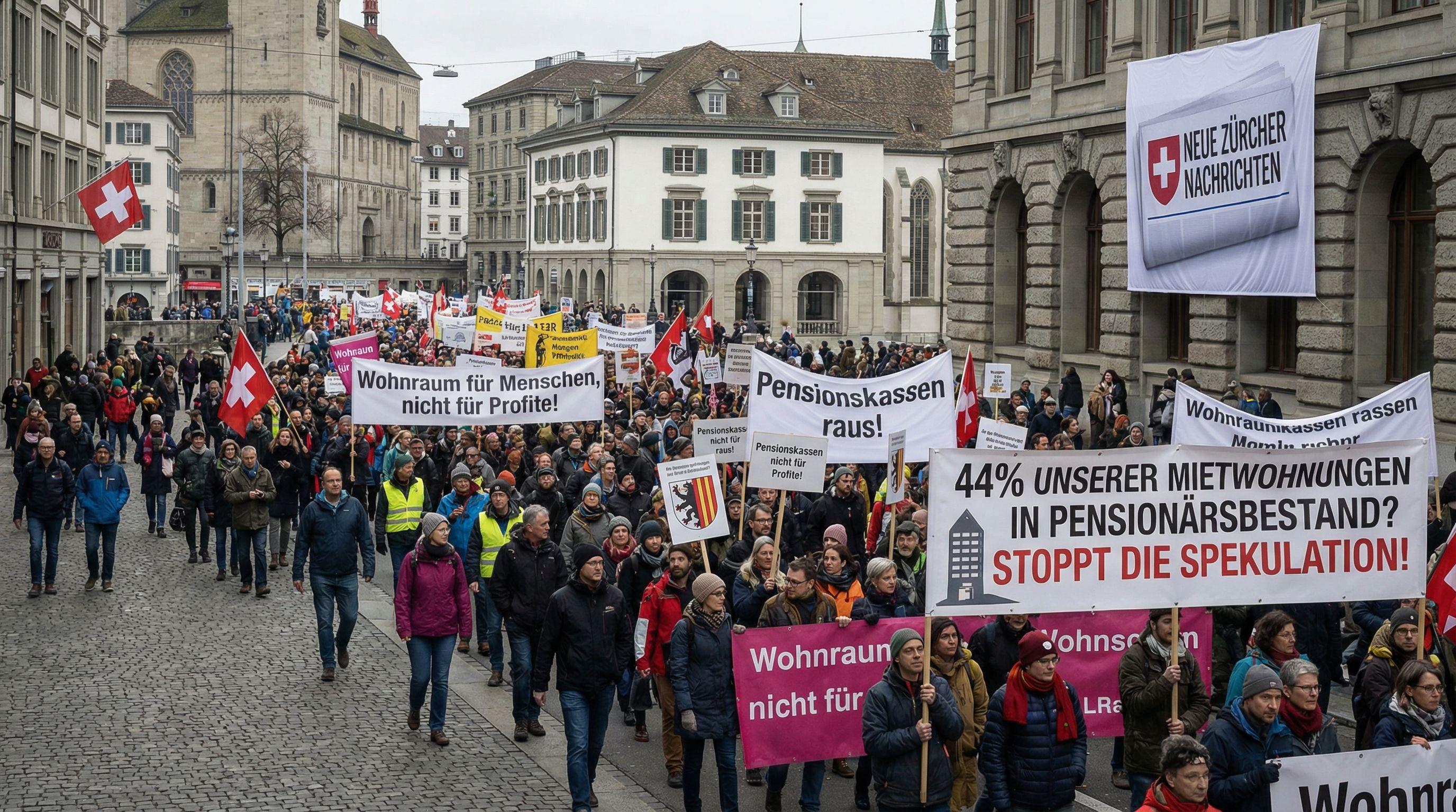 Zurich Housing Crisis Sparks Mass Protests Against Pension Funds