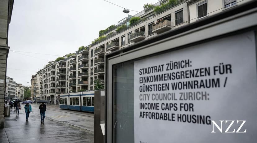 Zurich implements income caps for affordable housing