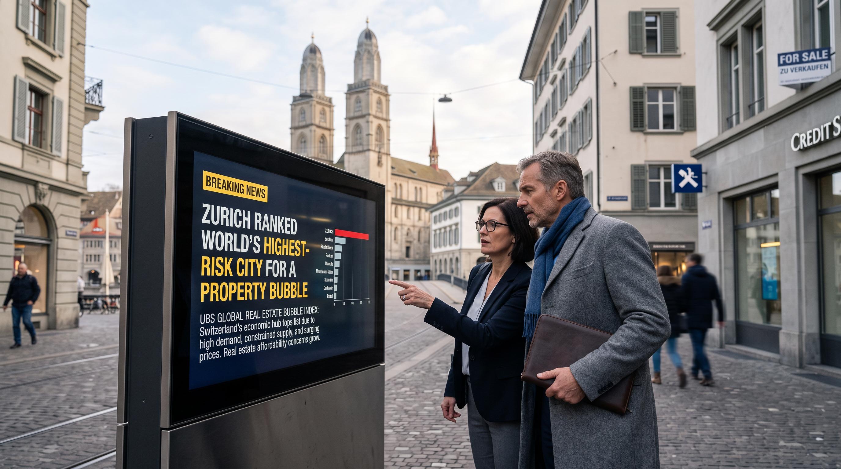 Zurich ranked the world’s highest-risk city for a property bubble