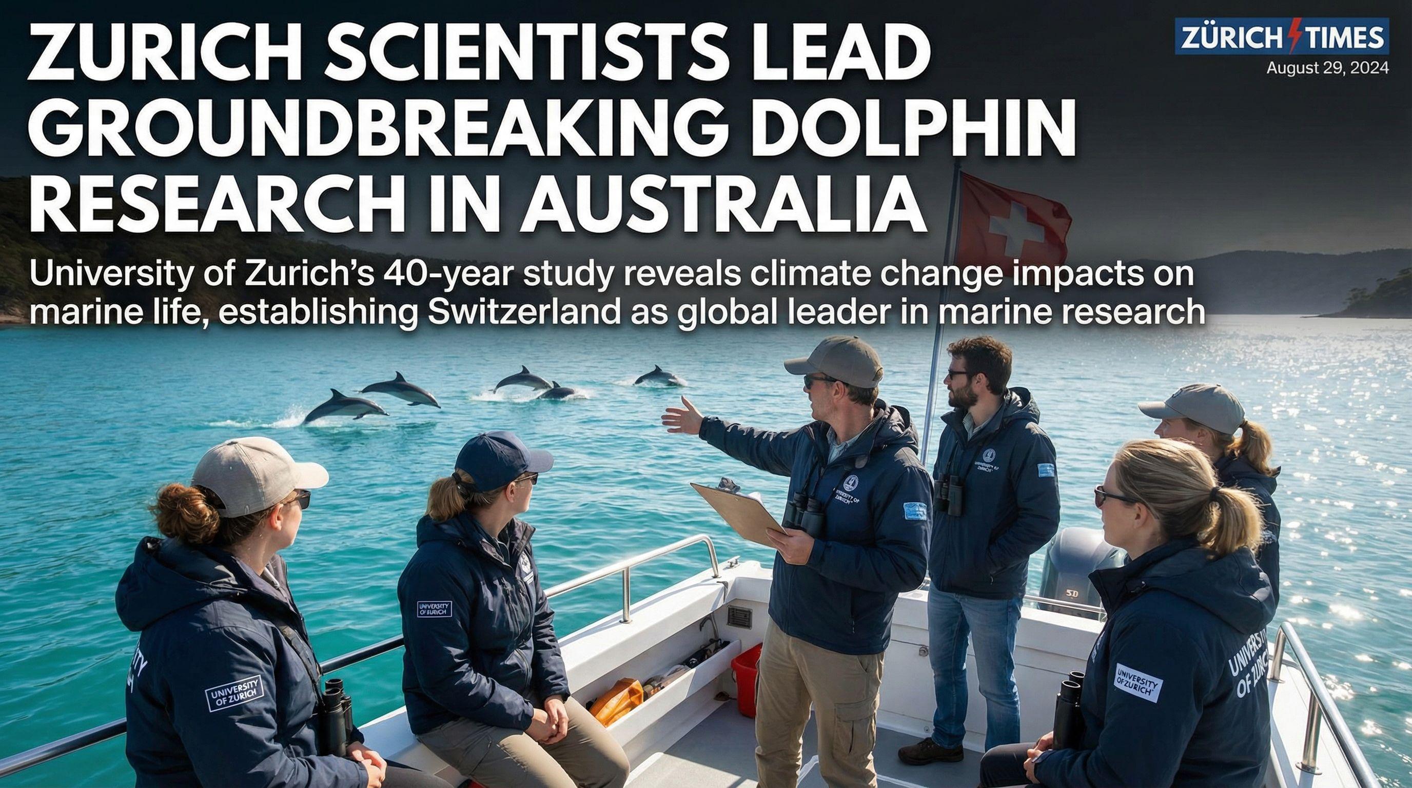 Zurich Scientists Lead Groundbreaking Dolphin Research in Australia