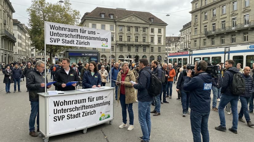 Zurich People's Party Collects Signatures for 'Housing for Our People' Initiative