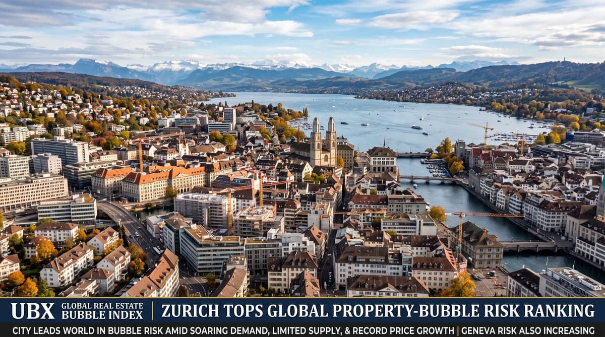 Zurich tops global property-bubble risk ranking