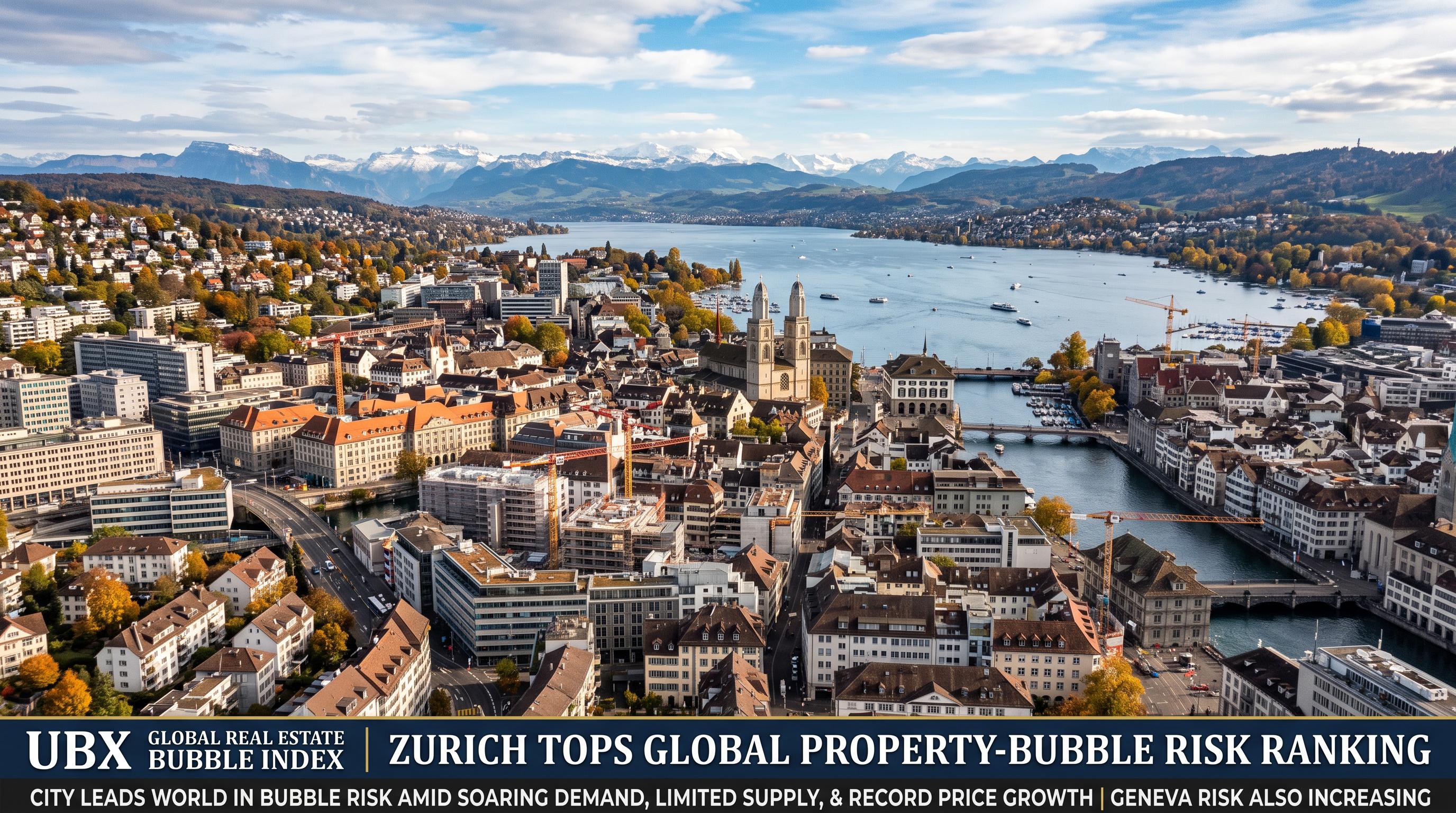 Zurich tops global property-bubble risk ranking