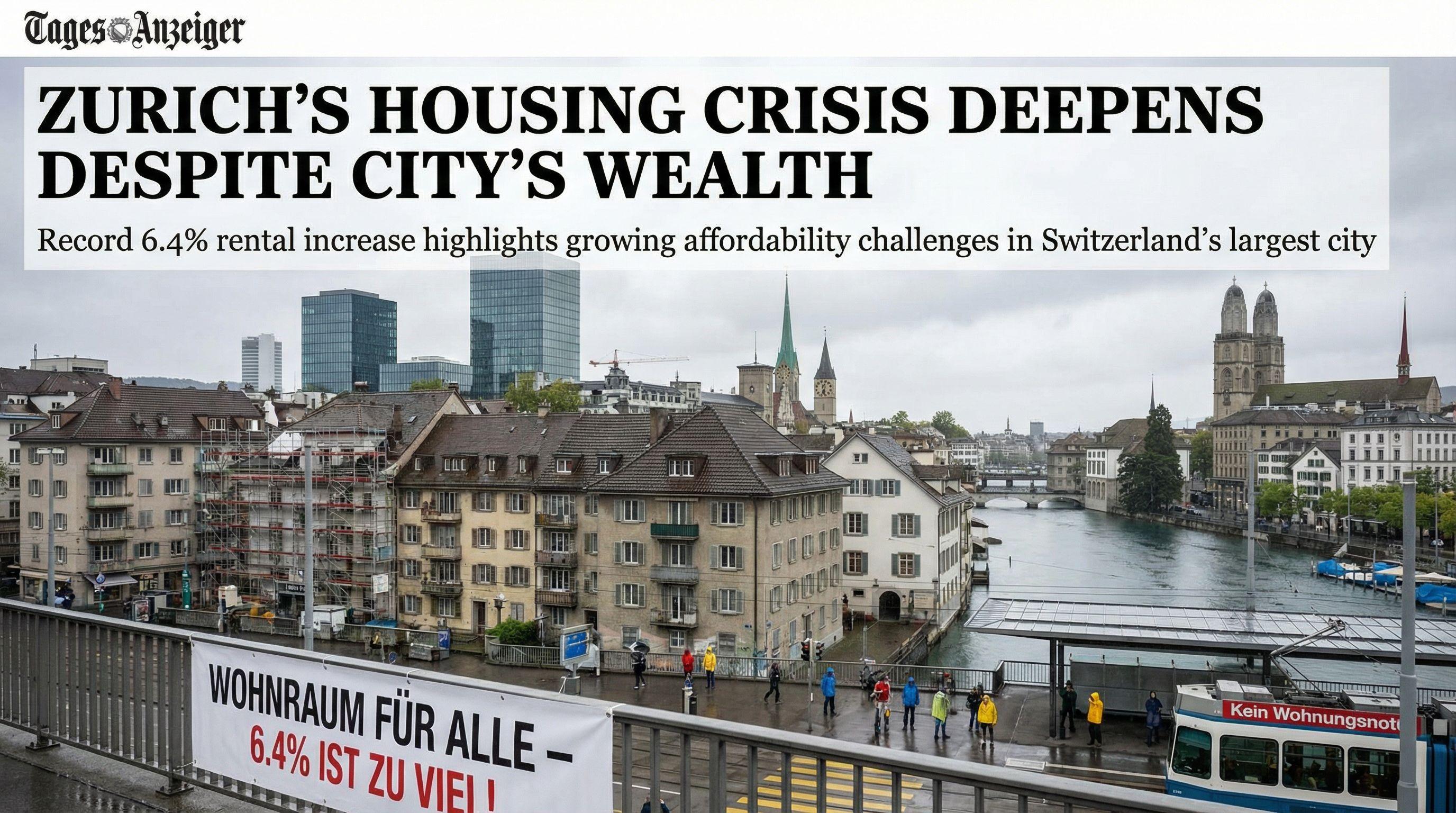 Zurich's Housing Crisis Deepens Despite City's Wealth