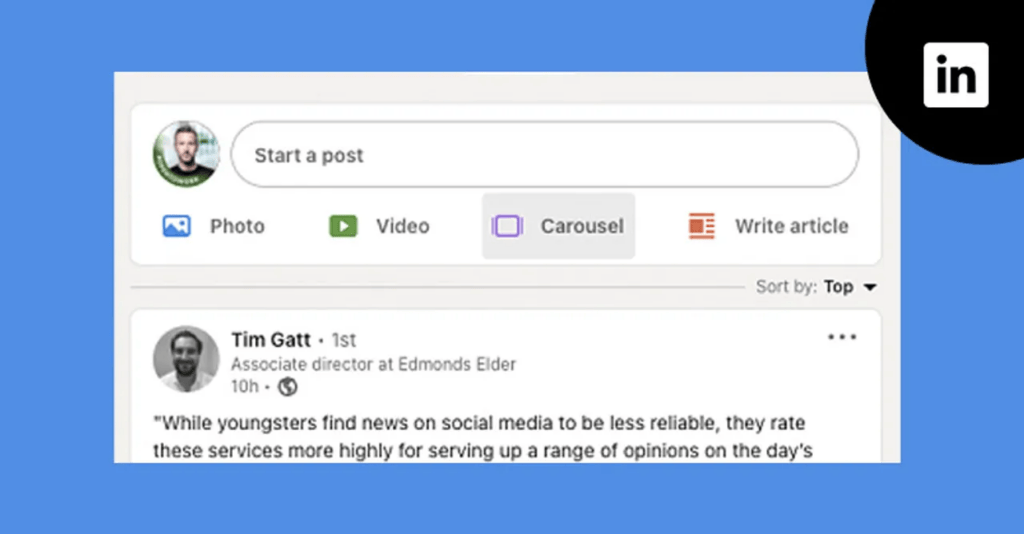 native linkedin carousel