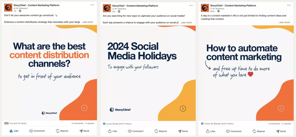 linkedin carousels